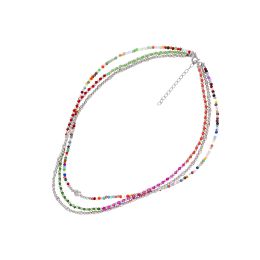 MOISS stříbrný korálkový náhrdelník