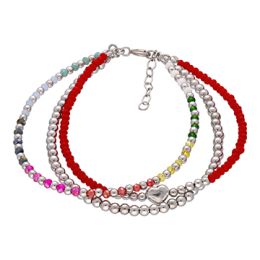 MOISS stříbrný korálkový náramek