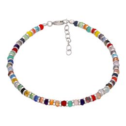 MOISS stříbrný korálkový náramek