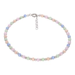 MOISS stříbrný korálkový náramek na nohu