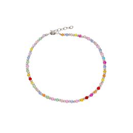 MOISS stříbrný korálkový náramek na nohu