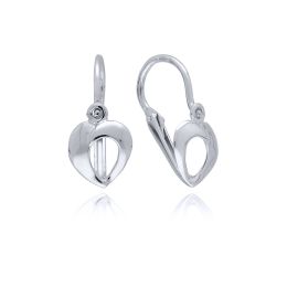 MOISS dětské náušnice z bílého zlata