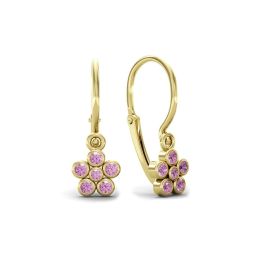 MOISS dětské náušnice ze žlutého zlata KVĚTINA