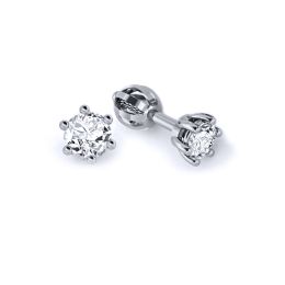 MOISS náušnice z bílého zlata