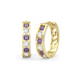 MOISS náušnice ze žlutého zlata