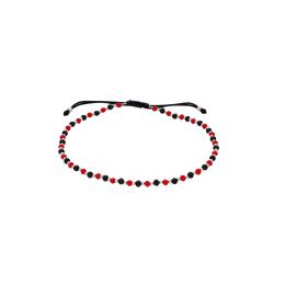 MOISS provázkový náramek na nohu s kuličkami