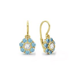 MOISS dětské náušnice ze žlutého zlata KVĚTINA