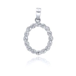 MOISS přívěsek z bílého zlata