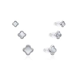 MOISS stříbrné náušnice 6-10mm