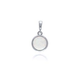 MOISS přívěsek z bílého zlata OPÁL