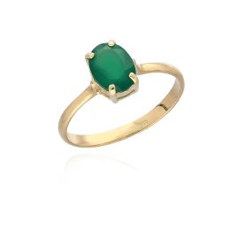 MOISS prsten ze žlutého zlata ACHÁT