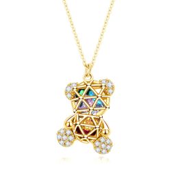 MOISS stříbrný náhrdelník MEDVĚD