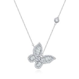 MOISS stříbrný náhrdelník MOTÝL