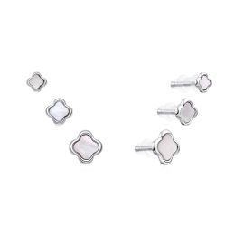 MOISS stříbrné náušnice 4-6mm