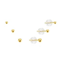 MOISS stříbrné náušnice 2-3mm