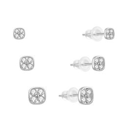 MOISS stříbrné náušnice 4-7mm