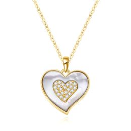 MOISS stříbrný náhrdelník SRDCE