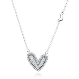 MOISS stříbrný náhrdelník SRDCE