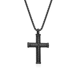 DIVERSE náhrdelník z oceli KŘÍŽEK