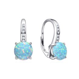 MOISS stříbrné náušnice OPÁL