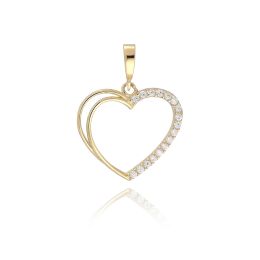MOISS přivěsek ze žlutého zlata SRDCE