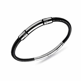 DIVERSE pletený náramek z oceli