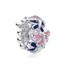 MOISS stříbrný přívěsek SMALT MOTÝL