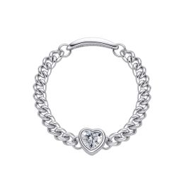 MOISS řetízkový prsten SRDCE