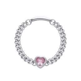 MOISS řetízkový prsten SRDCE