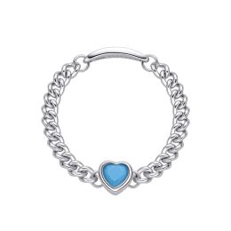 MOISS řetízkový prsten SRDCE