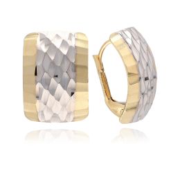 MOISS náušnice ze žlutého zlata BICOLOR