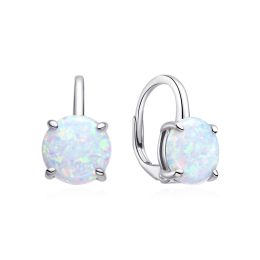 MOISS stříbrné náušnice OPÁL