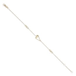 MOISS náramek ze žlutého zlata SRDCE