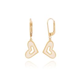 MOISS náušnice ze žlutého zlata SRDCE