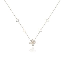 MOISS náhrdelník ze žlutého zlata KVĚTINA