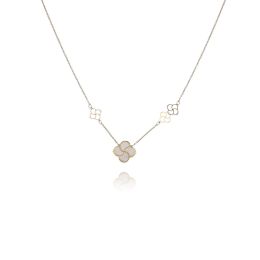 MOISS náhrdelník ze žlutého zlata KVĚTINA