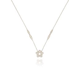 MOISS náhrdelník ze žlutého zlata KVĚTINA