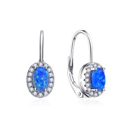 MOISS stříbrné náušnice OPÁL