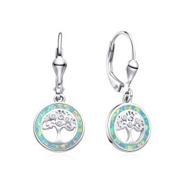 MOISS stříbrné náušnice OPÁL