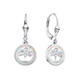 MOISS stříbrné náušnice OPÁL