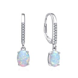 MOISS stříbrné náušnice OPÁL