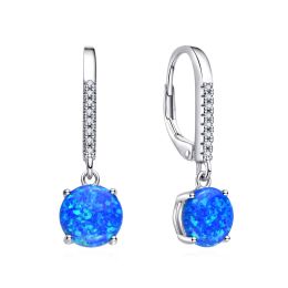 MOISS stříbrné náušnice OPÁL