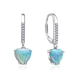 MOISS stříbrné náušnice OPÁL