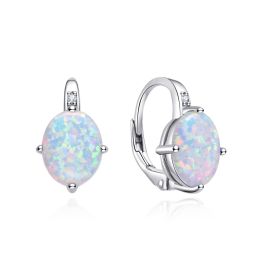 MOISS stříbrné náušnice OPÁL