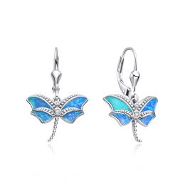 MOISS stříbrné náušnice OPÁL