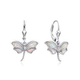 MOISS stříbrné náušnice OPÁL