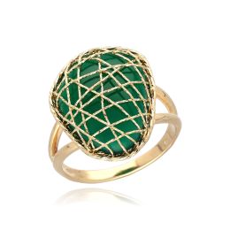 MOISS prsten ze žlutého zlata ACHÁT