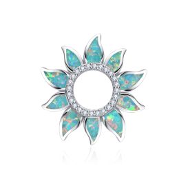 MOISS stříbrný přívěsek OPÁL SLUNCE