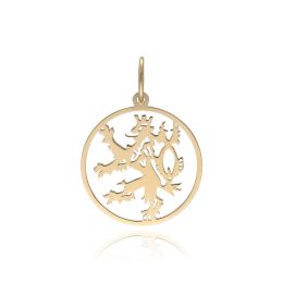 MOISS přívěsek ze žlutého zlata ČESKÝ LEV