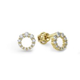 MOISS náušnice ze žlutého zlata